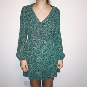 Reformation Rosebud Wrap Dress